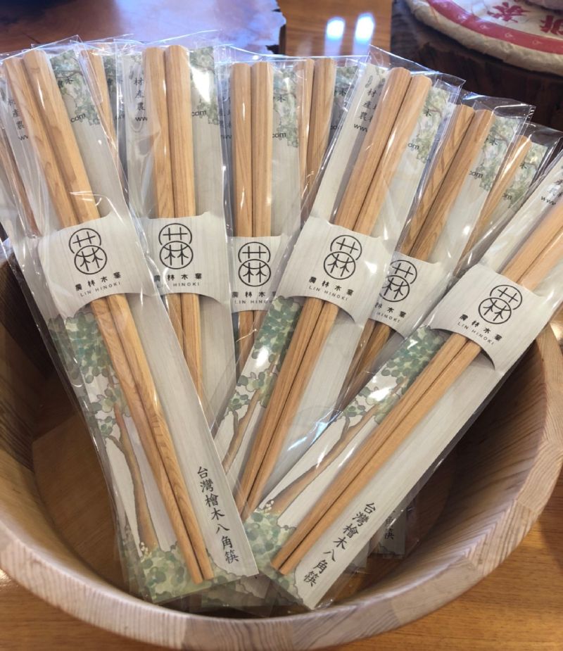 台灣檜木八角筷